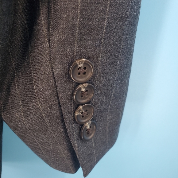 New Ralph Lauren charcoal pinstripe two button blazer 44Long - Picture 16 of 16